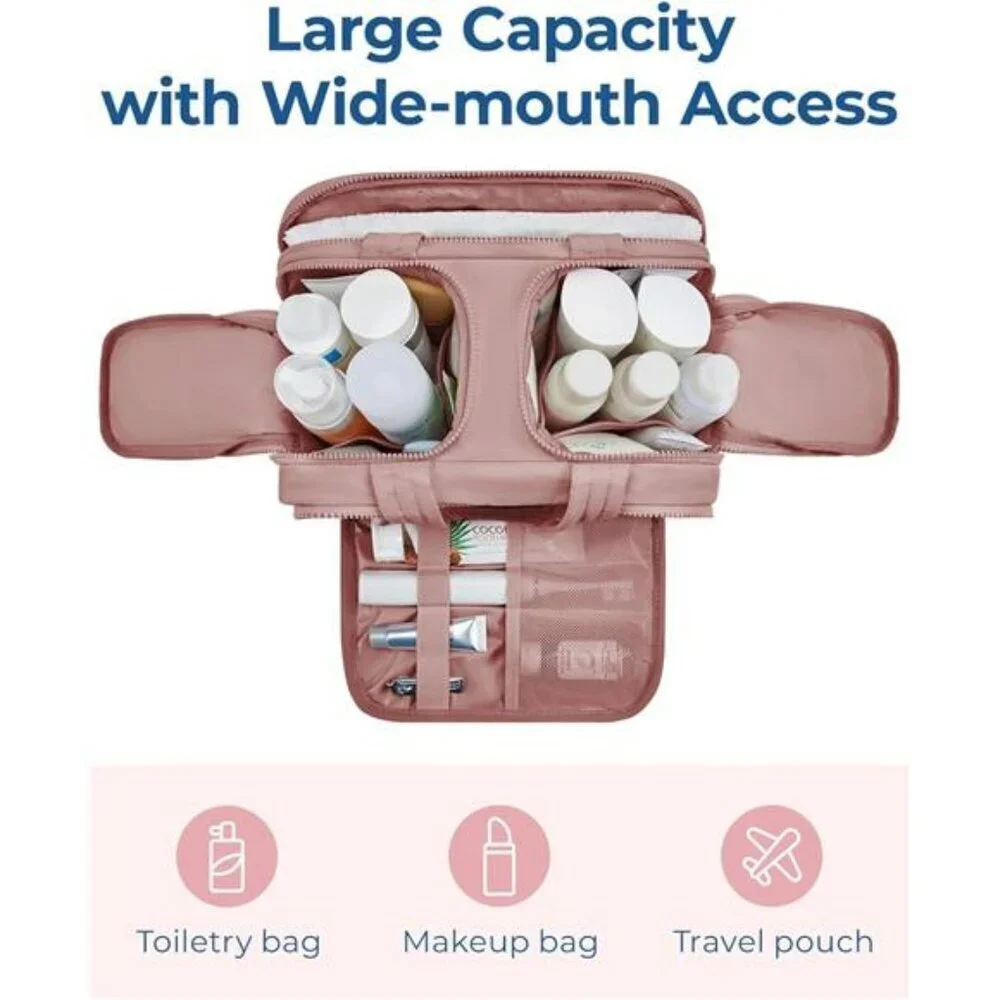 Large Travel Toiletry Bag Makeup Organizer Puffer Cosmetic Bag for Women
